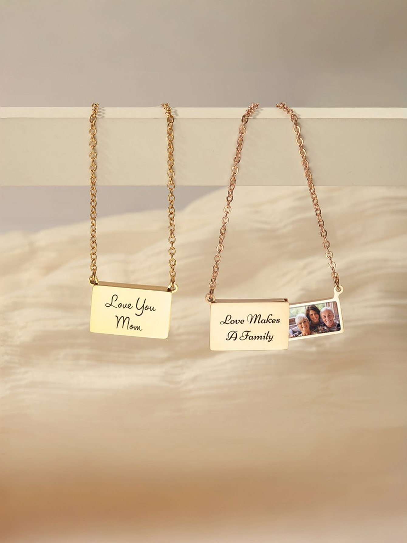 Custom Hidden Drawer Photo Necklace